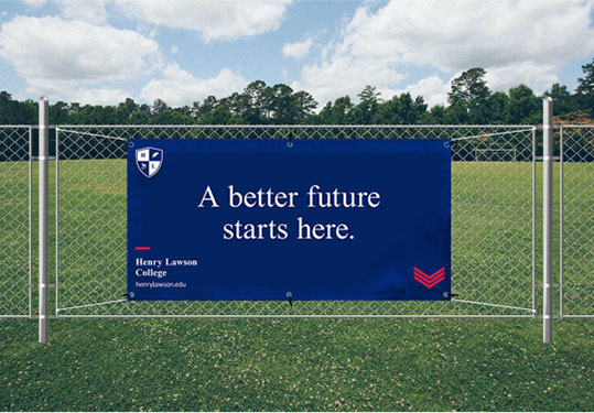 A banner displaying the phrase A better future starts here in bold, inspiring typography against a vibrant background.