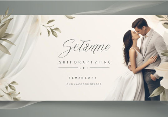 Elegant wedding Facebook banner featuring floral designs and romantic typography, perfect for celebrating love and unity.