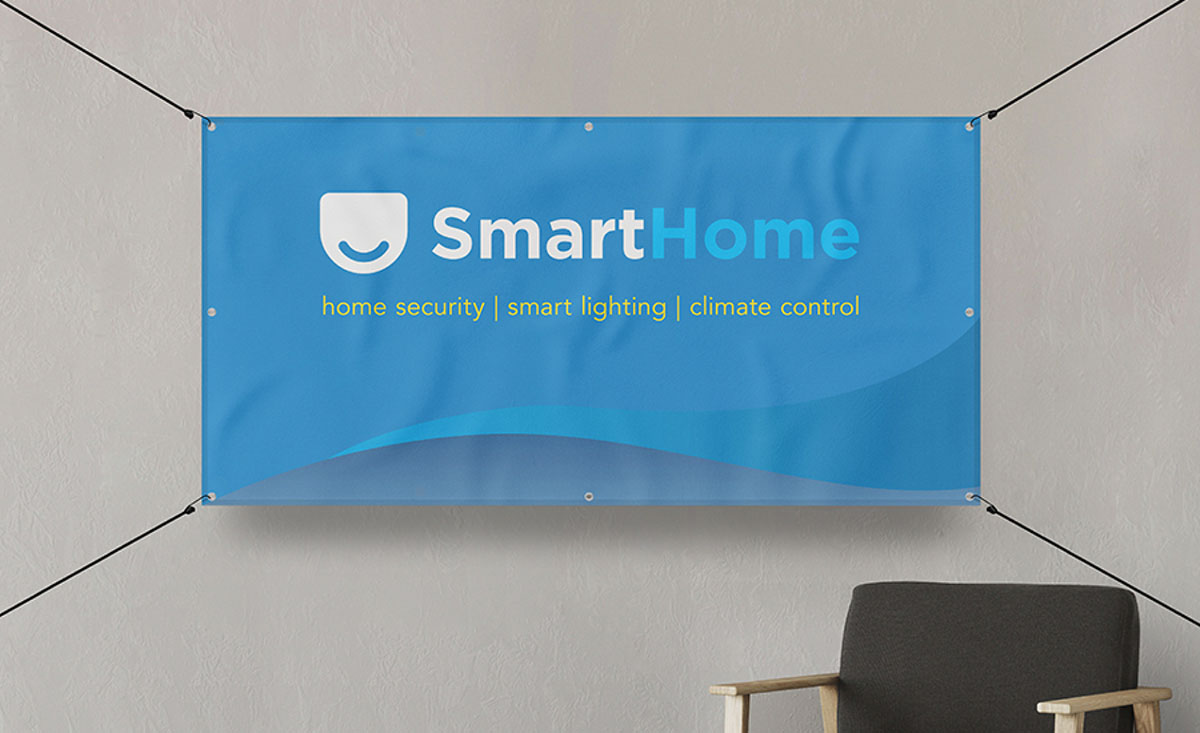 Smart home banner showcasing modern technology and automation for a connected living experience.