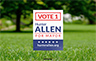 Plastic Election Signs - 23.4 inch W x 33.1 inch H (Ground spike not included)
