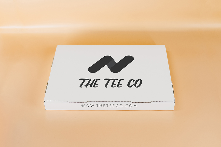 White Custom Printed Flat Mailing Box - Single Sided