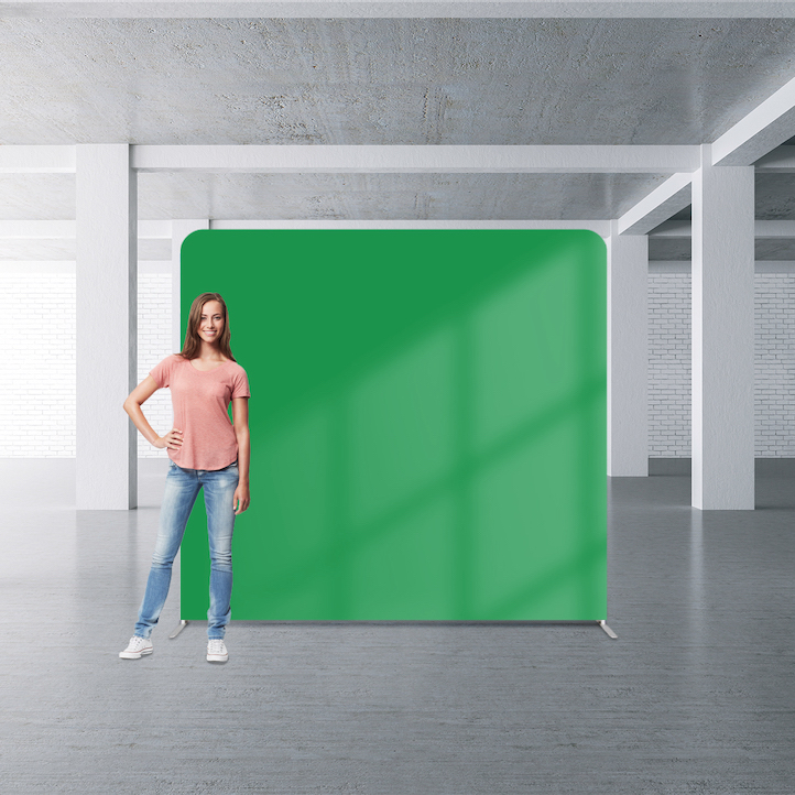 How do you select and use a Green Screen Chroma Key Backdrop?