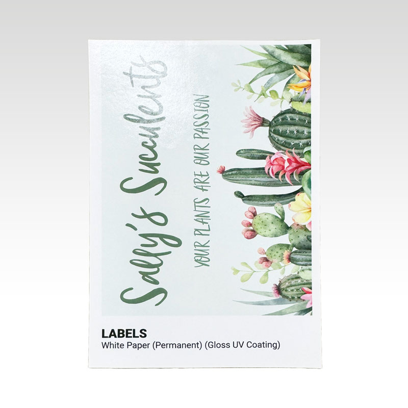 White Paper Permanent (Gloss UV Coating)