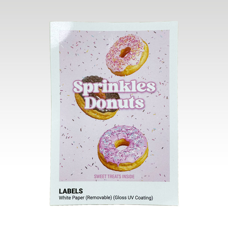 White Paper Removable (Gloss UV Coating)