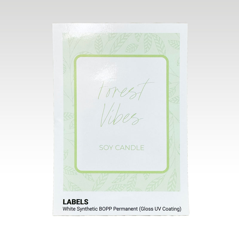 White Synthetic BOPP Permanent (Gloss UV Coating)