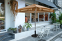 Full Color Printed Market Umbrella with Heavy Duty Base