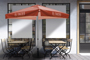 Full Color Printed Market Umbrella with Heavy Duty Base