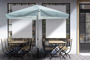 Full Color Printed Market Umbrella with Heavy Duty Base