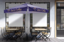 Full Color Printed Market Umbrella with Heavy Duty Base