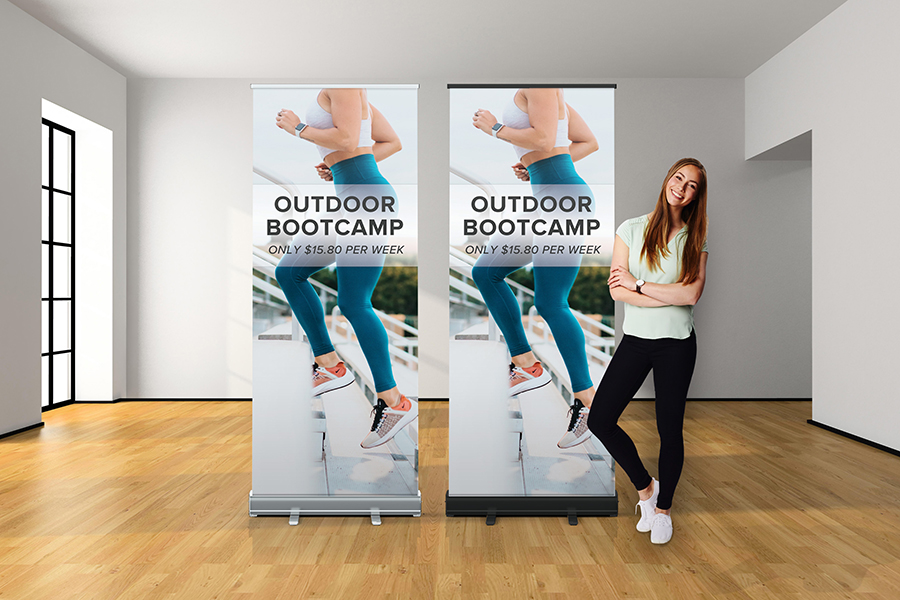 Premium Retractable Banners - 33 inch W x 79 inch H