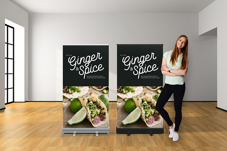 Premium Retractable Banners - 33inch W x 59 inch H