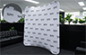 Curved Tension Fabric Display - 7 ft 3 inch W x 7 ft 3 inch H