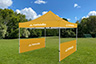 Pop Up Tent with Canopy and Double Sided Half Walls
