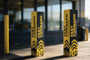 Bollard Sign - White Cardboard