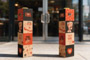Bollard Sign - Kraft Cardboard