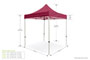 6.6ft x 6.6ft Tent Measurements