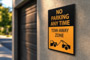 White High Quality Vinyl Parking Sign