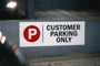 White High Quality Vinyl Parking Sign