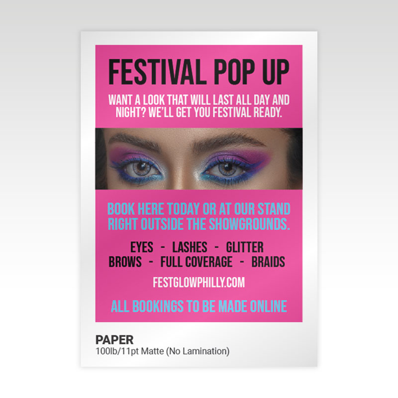 100lb/11pt Matte Cover (No Lamination)