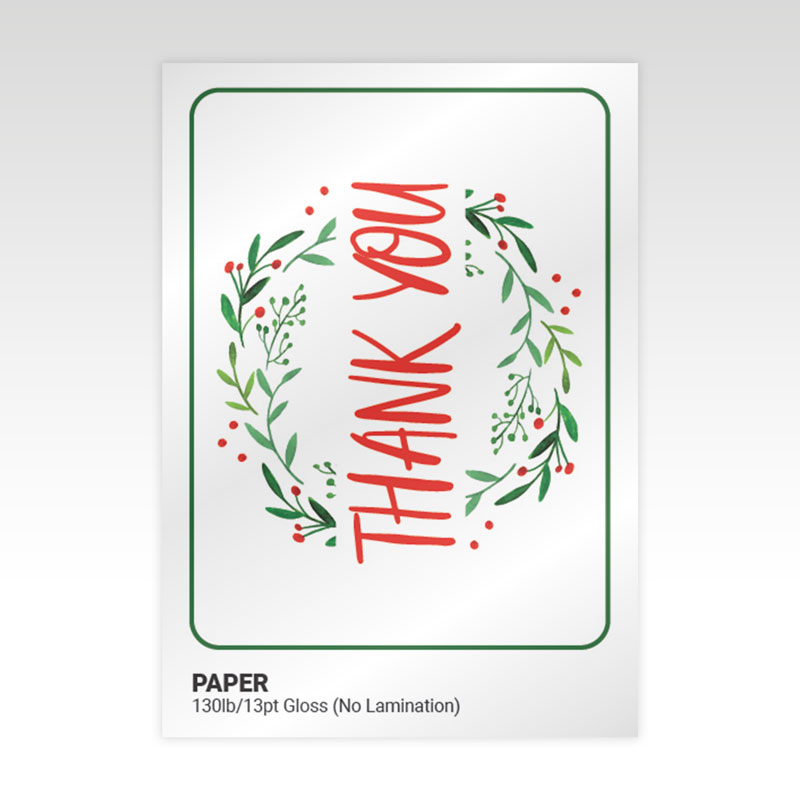 130lb/13pt Gloss Cover (No Lamination)