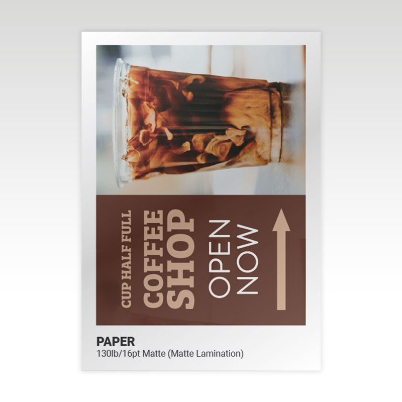 130lb/16pt Matte Cover (Matte Lamination)