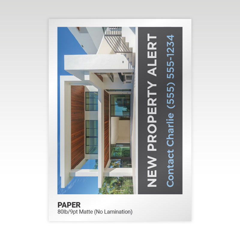 80lb/9pt Matte Cover (No Lamination)