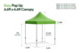 6.6ft x 6.6ft Pop Up Canopy with Frame Measurements