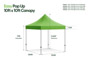 10ft x 10ft Pop Up Canopy with Frame Measurements