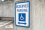 White High Quality Vinyl Parking Sign