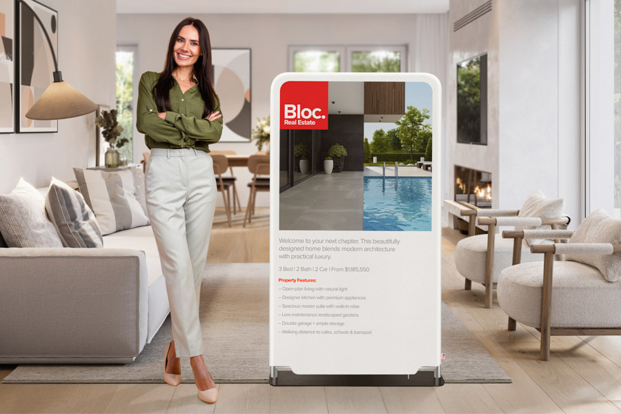 Tension Fabric Display Stand - Rounded Corners