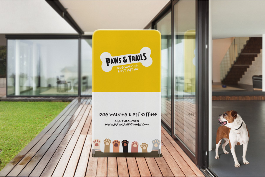 Tension Fabric Display Stand - Rounded Corners