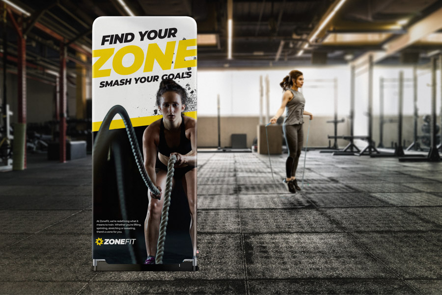 Tension Fabric Display Stand - Rounded Corners