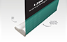 Frameless Retractable Banners  - Silver Base