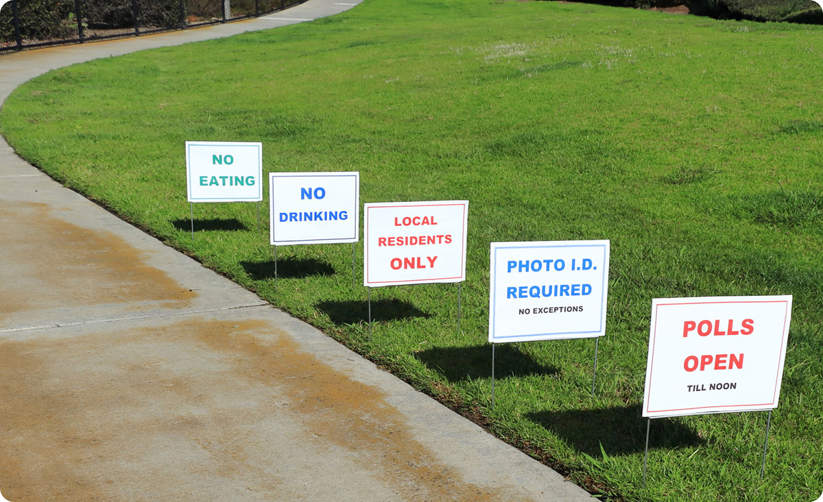 “Can I Buy Yard Signs with Stakes?” and Other Frequently Asked Yard Sign Questions